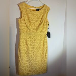 Yellow Lace Detail Dress
